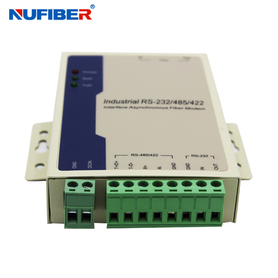 Modem à fibre RS485/422/232 à amplificateur à fibre série à convertisseur à fibre optique Duplex ST SM 20 km alimentation en courant DC24V