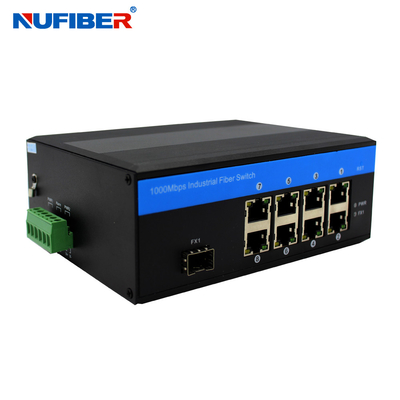 Commutateur contrôlé industriel de Gigabit Ethernet avec 8 UTP 1 port de SFP