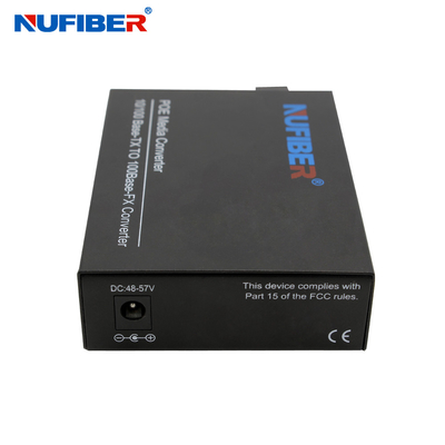 Convertisseur 10/100Base POE Tx de médias de fibre de Sc POE de duplex de SM à 100Base Fx