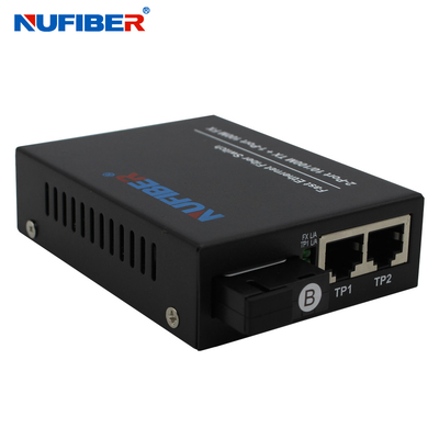 10 100M Ethernet Fiber Switch 2 UTP 1 port de Sc 3 ans de garantie