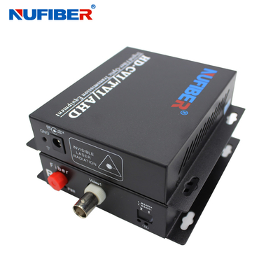 Convertisseur audio de fibre de 1RS485 1BNC, émetteur visuel optique et récepteur