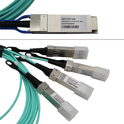 100G au câble Cisco compatible Huawei HP Mikrotik de 4x25G SFP28 Aoc